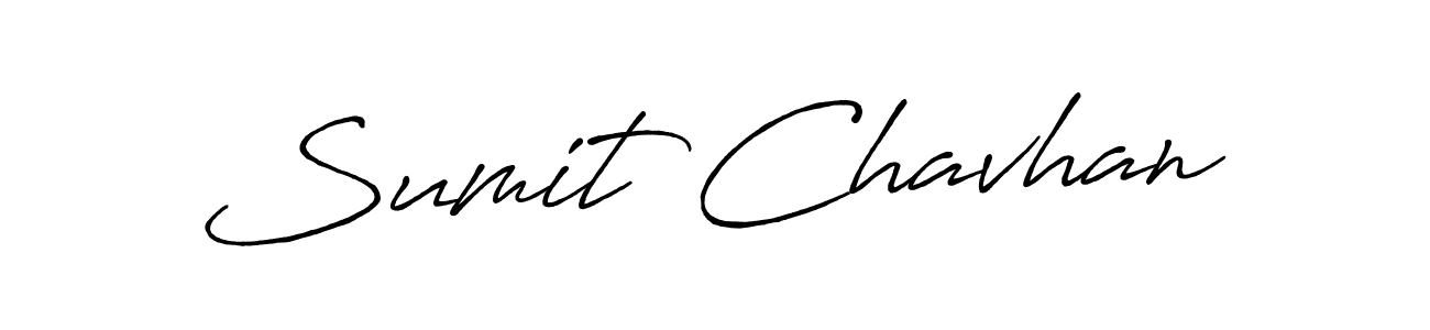 Make a beautiful signature design for name Sumit Chavhan. With this signature (Antro_Vectra_Bolder) style, you can create a handwritten signature for free. Sumit Chavhan signature style 7 images and pictures png