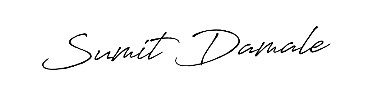 Also You can easily find your signature by using the search form. We will create Sumit Damale name handwritten signature images for you free of cost using Antro_Vectra_Bolder sign style. Sumit Damale signature style 7 images and pictures png