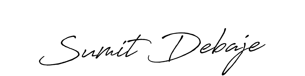 if you are searching for the best signature style for your name Sumit Debaje. so please give up your signature search. here we have designed multiple signature styles  using Antro_Vectra_Bolder. Sumit Debaje signature style 7 images and pictures png