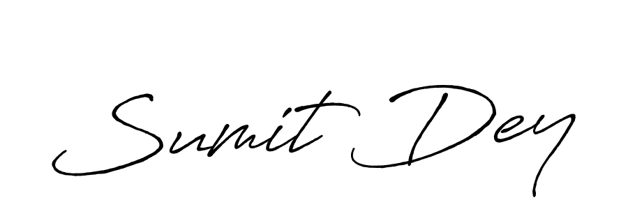 Also we have Sumit Dey name is the best signature style. Create professional handwritten signature collection using Antro_Vectra_Bolder autograph style. Sumit Dey signature style 7 images and pictures png