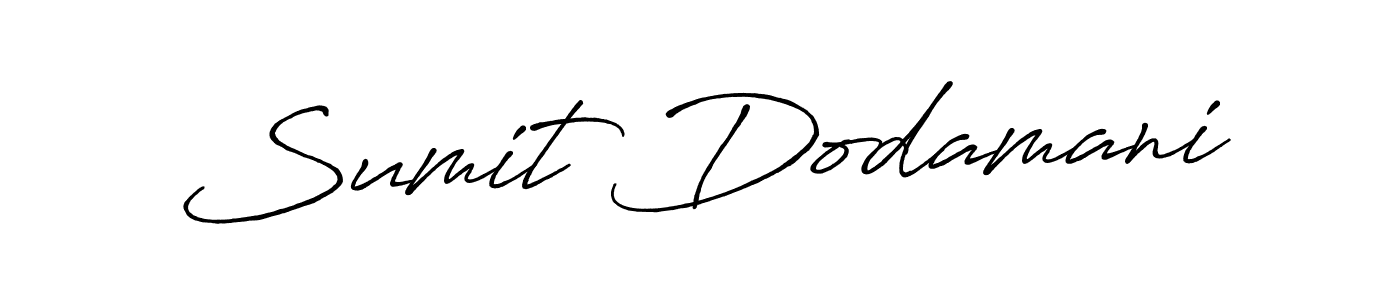 How to make Sumit Dodamani name signature. Use Antro_Vectra_Bolder style for creating short signs online. This is the latest handwritten sign. Sumit Dodamani signature style 7 images and pictures png