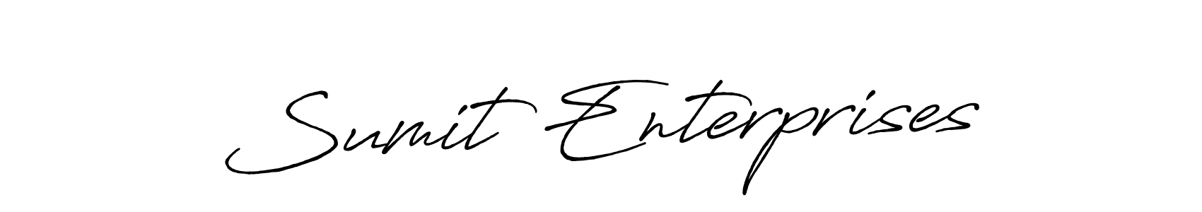 Make a beautiful signature design for name Sumit Enterprises. Use this online signature maker to create a handwritten signature for free. Sumit Enterprises signature style 7 images and pictures png