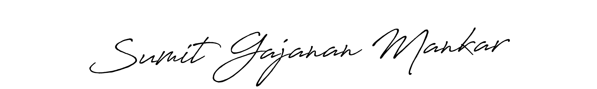 How to make Sumit Gajanan Mankar signature? Antro_Vectra_Bolder is a professional autograph style. Create handwritten signature for Sumit Gajanan Mankar name. Sumit Gajanan Mankar signature style 7 images and pictures png