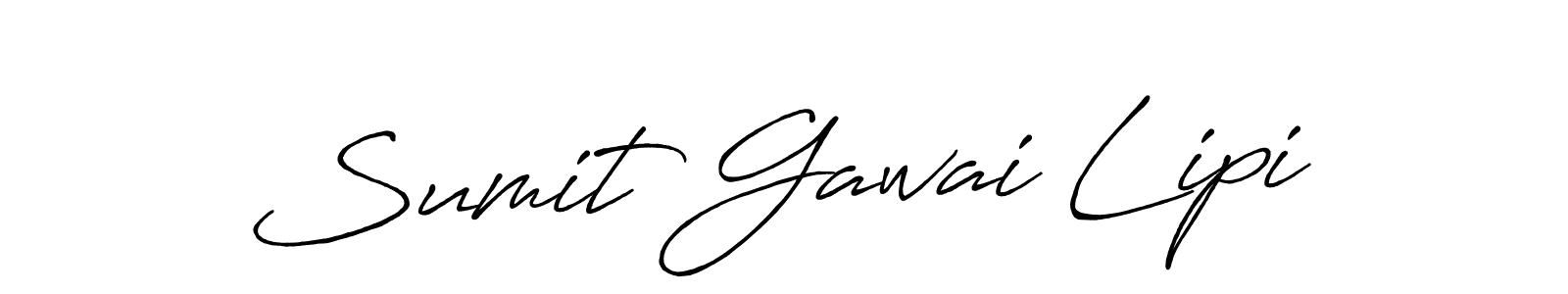 How to make Sumit Gawai Lipi signature? Antro_Vectra_Bolder is a professional autograph style. Create handwritten signature for Sumit Gawai Lipi name. Sumit Gawai Lipi signature style 7 images and pictures png