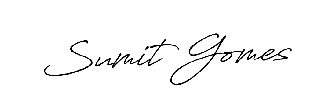 Use a signature maker to create a handwritten signature online. With this signature software, you can design (Antro_Vectra_Bolder) your own signature for name Sumit Gomes. Sumit Gomes signature style 7 images and pictures png