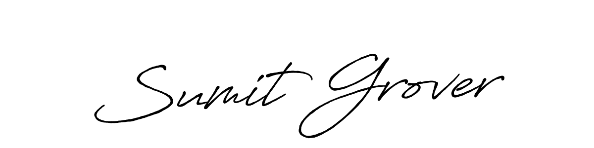 Design your own signature with our free online signature maker. With this signature software, you can create a handwritten (Antro_Vectra_Bolder) signature for name Sumit Grover. Sumit Grover signature style 7 images and pictures png