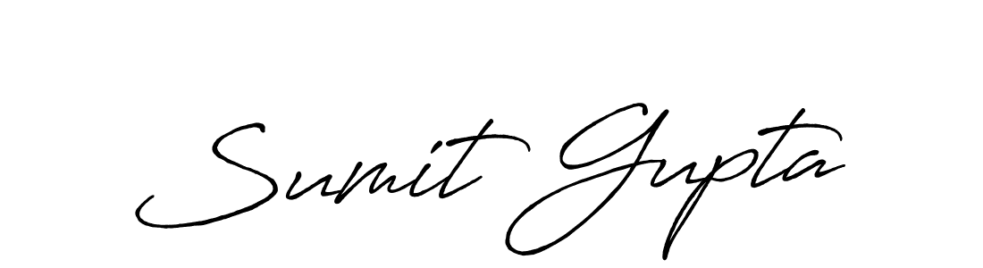 Sumit Gupta stylish signature style. Best Handwritten Sign (Antro_Vectra_Bolder) for my name. Handwritten Signature Collection Ideas for my name Sumit Gupta. Sumit Gupta signature style 7 images and pictures png