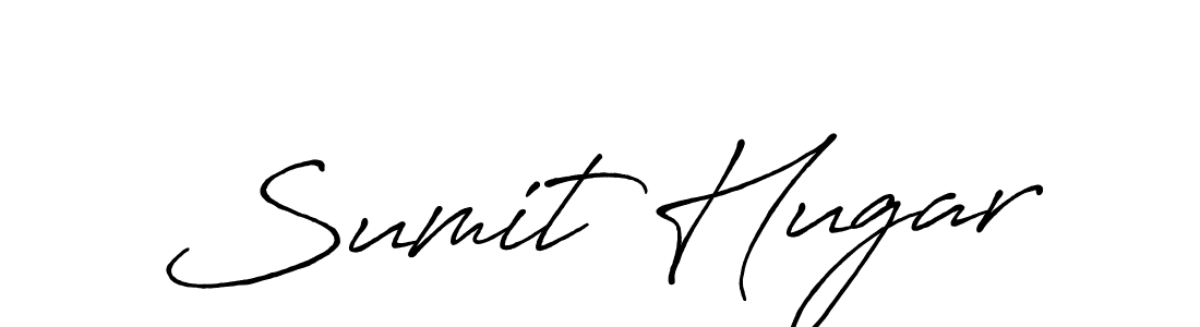 How to make Sumit Hugar name signature. Use Antro_Vectra_Bolder style for creating short signs online. This is the latest handwritten sign. Sumit Hugar signature style 7 images and pictures png