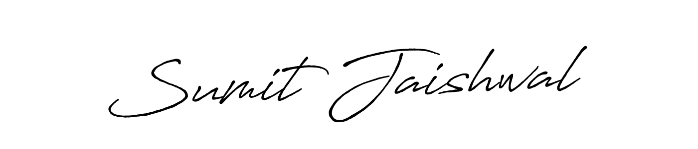 Design your own signature with our free online signature maker. With this signature software, you can create a handwritten (Antro_Vectra_Bolder) signature for name Sumit Jaishwal. Sumit Jaishwal signature style 7 images and pictures png