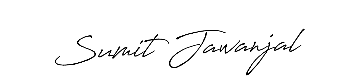 Create a beautiful signature design for name Sumit Jawanjal. With this signature (Antro_Vectra_Bolder) fonts, you can make a handwritten signature for free. Sumit Jawanjal signature style 7 images and pictures png