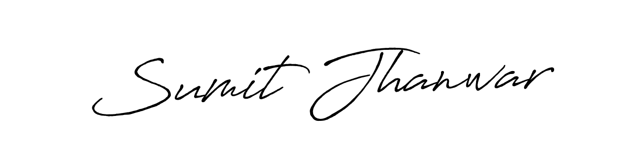 Also You can easily find your signature by using the search form. We will create Sumit Jhanwar name handwritten signature images for you free of cost using Antro_Vectra_Bolder sign style. Sumit Jhanwar signature style 7 images and pictures png