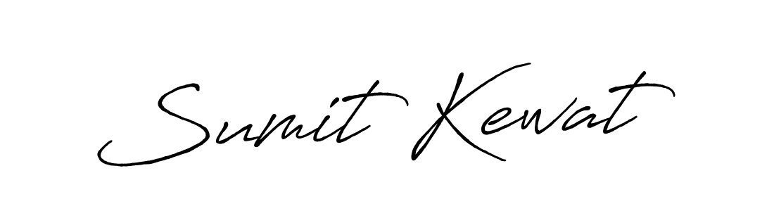 How to make Sumit Kewat name signature. Use Antro_Vectra_Bolder style for creating short signs online. This is the latest handwritten sign. Sumit Kewat signature style 7 images and pictures png