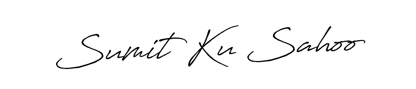 Design your own signature with our free online signature maker. With this signature software, you can create a handwritten (Antro_Vectra_Bolder) signature for name Sumit Ku Sahoo. Sumit Ku Sahoo signature style 7 images and pictures png