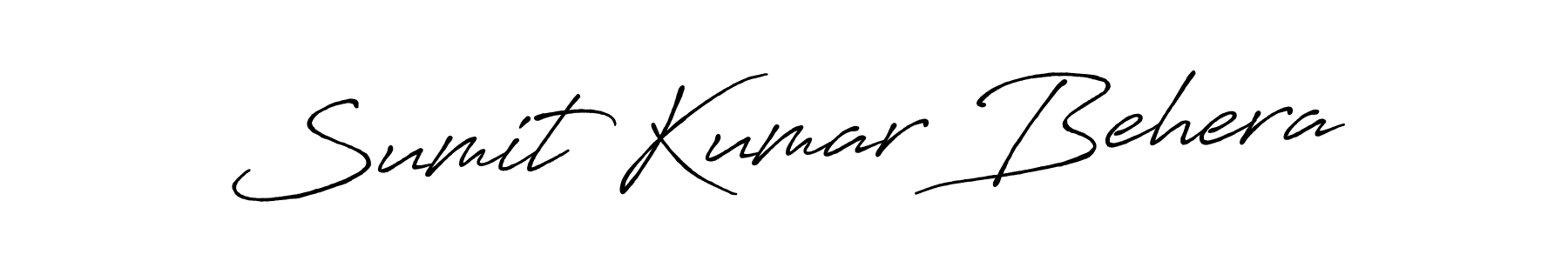 How to make Sumit Kumar Behera name signature. Use Antro_Vectra_Bolder style for creating short signs online. This is the latest handwritten sign. Sumit Kumar Behera signature style 7 images and pictures png