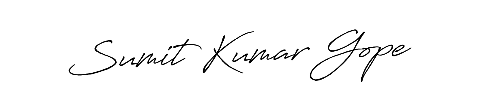 How to Draw Sumit Kumar Gope signature style? Antro_Vectra_Bolder is a latest design signature styles for name Sumit Kumar Gope. Sumit Kumar Gope signature style 7 images and pictures png