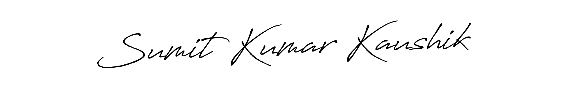 The best way (Antro_Vectra_Bolder) to make a short signature is to pick only two or three words in your name. The name Sumit Kumar Kaushik include a total of six letters. For converting this name. Sumit Kumar Kaushik signature style 7 images and pictures png