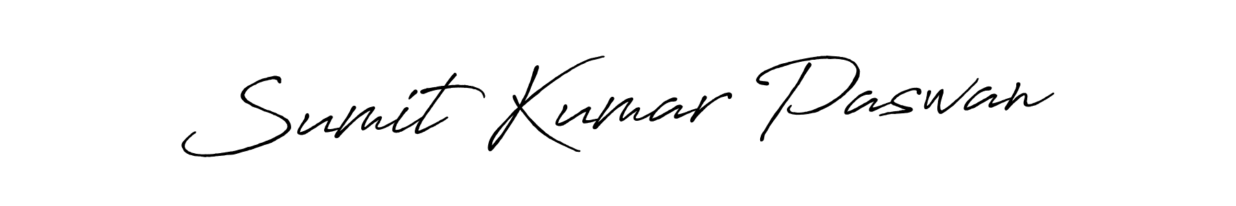 Sumit Kumar Paswan stylish signature style. Best Handwritten Sign (Antro_Vectra_Bolder) for my name. Handwritten Signature Collection Ideas for my name Sumit Kumar Paswan. Sumit Kumar Paswan signature style 7 images and pictures png