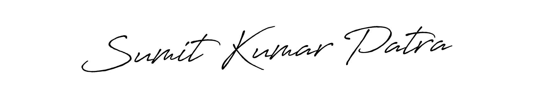 How to make Sumit Kumar Patra name signature. Use Antro_Vectra_Bolder style for creating short signs online. This is the latest handwritten sign. Sumit Kumar Patra signature style 7 images and pictures png