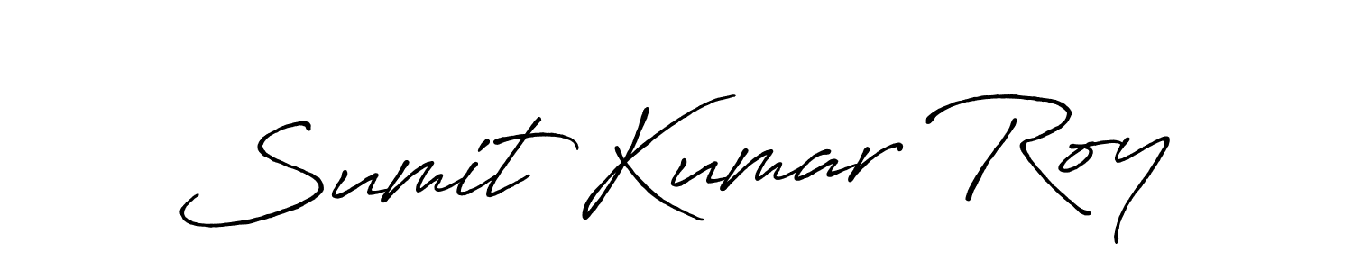 Create a beautiful signature design for name Sumit Kumar Roy. With this signature (Antro_Vectra_Bolder) fonts, you can make a handwritten signature for free. Sumit Kumar Roy signature style 7 images and pictures png