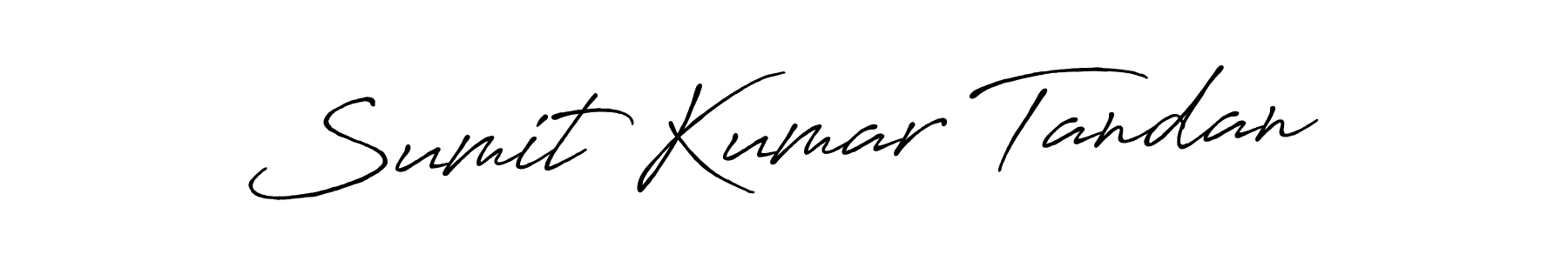 How to make Sumit Kumar Tandan name signature. Use Antro_Vectra_Bolder style for creating short signs online. This is the latest handwritten sign. Sumit Kumar Tandan signature style 7 images and pictures png