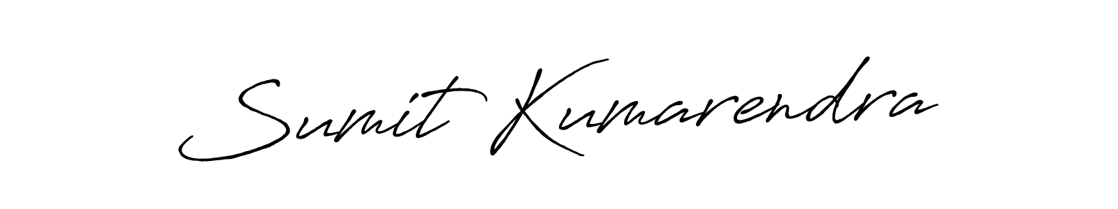 Create a beautiful signature design for name Sumit Kumarendra. With this signature (Antro_Vectra_Bolder) fonts, you can make a handwritten signature for free. Sumit Kumarendra signature style 7 images and pictures png