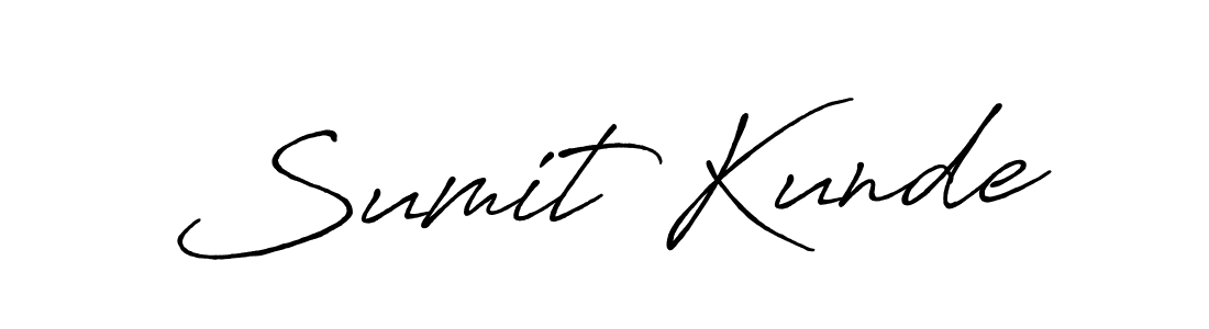 Also we have Sumit Kunde name is the best signature style. Create professional handwritten signature collection using Antro_Vectra_Bolder autograph style. Sumit Kunde signature style 7 images and pictures png
