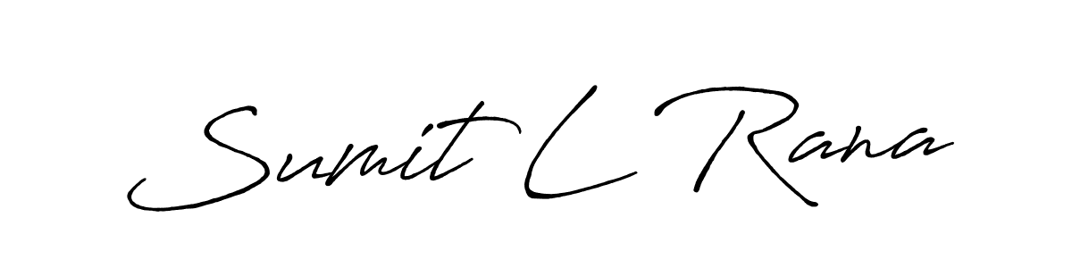 Use a signature maker to create a handwritten signature online. With this signature software, you can design (Antro_Vectra_Bolder) your own signature for name Sumit L Rana. Sumit L Rana signature style 7 images and pictures png