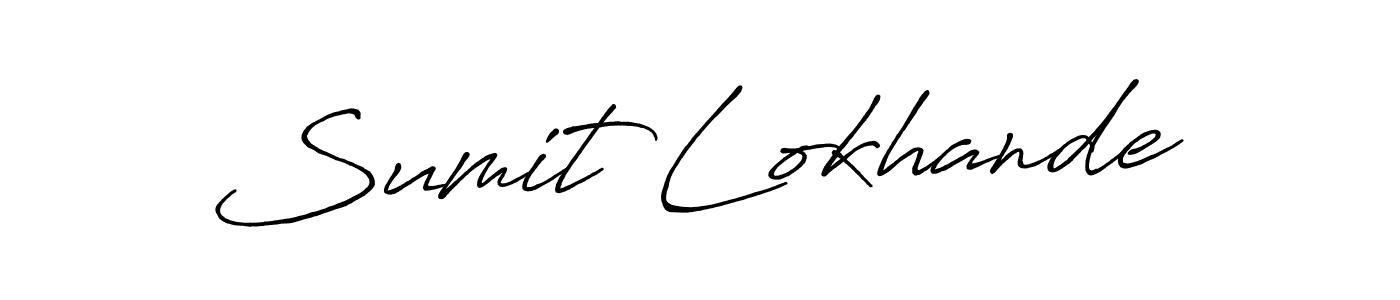 Use a signature maker to create a handwritten signature online. With this signature software, you can design (Antro_Vectra_Bolder) your own signature for name Sumit Lokhande. Sumit Lokhande signature style 7 images and pictures png