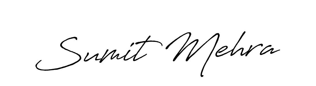 Use a signature maker to create a handwritten signature online. With this signature software, you can design (Antro_Vectra_Bolder) your own signature for name Sumit Mehra. Sumit Mehra signature style 7 images and pictures png