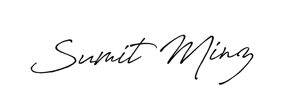Make a short Sumit Minz signature style. Manage your documents anywhere anytime using Antro_Vectra_Bolder. Create and add eSignatures, submit forms, share and send files easily. Sumit Minz signature style 7 images and pictures png