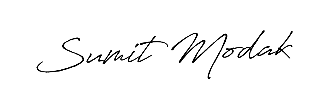 Make a beautiful signature design for name Sumit Modak. With this signature (Antro_Vectra_Bolder) style, you can create a handwritten signature for free. Sumit Modak signature style 7 images and pictures png