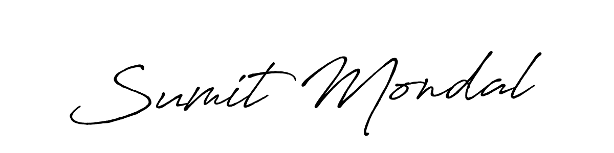 Make a short Sumit Mondal signature style. Manage your documents anywhere anytime using Antro_Vectra_Bolder. Create and add eSignatures, submit forms, share and send files easily. Sumit Mondal signature style 7 images and pictures png