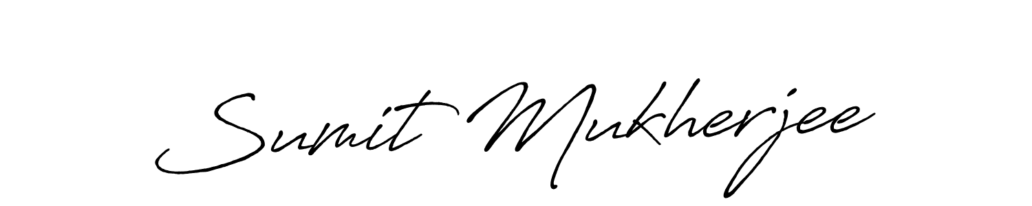 Sumit Mukherjee stylish signature style. Best Handwritten Sign (Antro_Vectra_Bolder) for my name. Handwritten Signature Collection Ideas for my name Sumit Mukherjee. Sumit Mukherjee signature style 7 images and pictures png