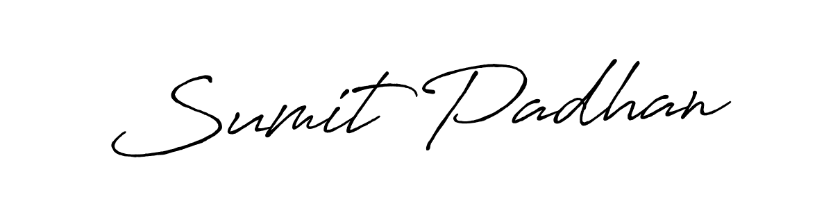How to make Sumit Padhan name signature. Use Antro_Vectra_Bolder style for creating short signs online. This is the latest handwritten sign. Sumit Padhan signature style 7 images and pictures png