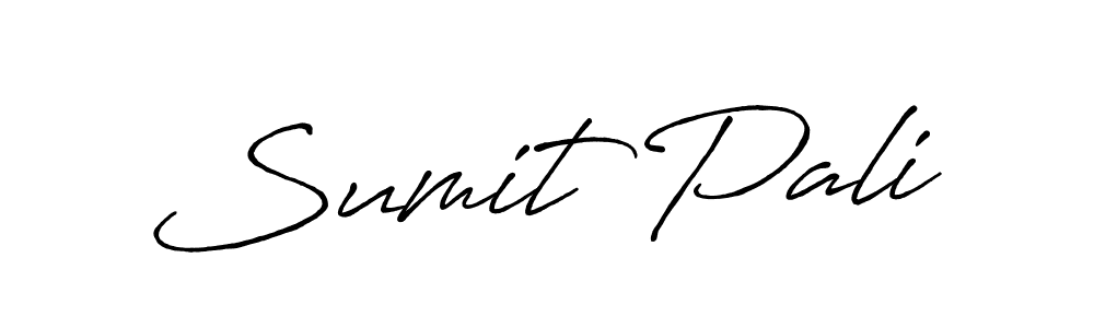 Also we have Sumit Pali name is the best signature style. Create professional handwritten signature collection using Antro_Vectra_Bolder autograph style. Sumit Pali signature style 7 images and pictures png