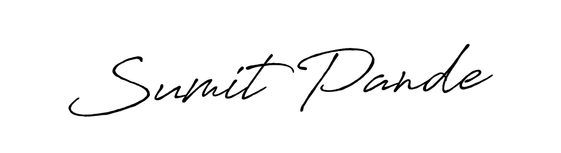 You should practise on your own different ways (Antro_Vectra_Bolder) to write your name (Sumit Pande) in signature. don't let someone else do it for you. Sumit Pande signature style 7 images and pictures png