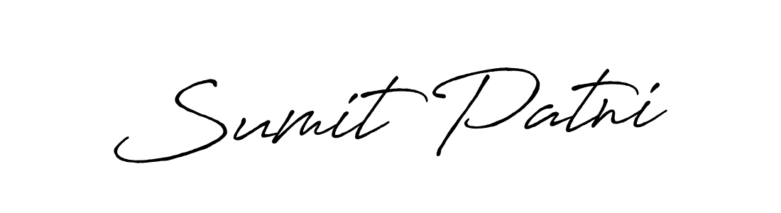 Antro_Vectra_Bolder is a professional signature style that is perfect for those who want to add a touch of class to their signature. It is also a great choice for those who want to make their signature more unique. Get Sumit Patni name to fancy signature for free. Sumit Patni signature style 7 images and pictures png