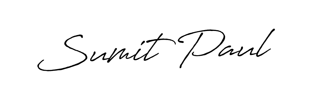 Design your own signature with our free online signature maker. With this signature software, you can create a handwritten (Antro_Vectra_Bolder) signature for name Sumit Paul. Sumit Paul signature style 7 images and pictures png