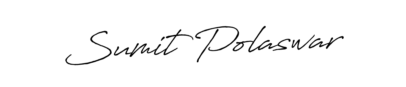 How to make Sumit Polaswar name signature. Use Antro_Vectra_Bolder style for creating short signs online. This is the latest handwritten sign. Sumit Polaswar signature style 7 images and pictures png