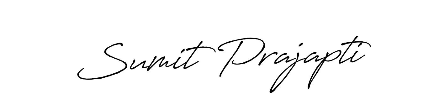 Design your own signature with our free online signature maker. With this signature software, you can create a handwritten (Antro_Vectra_Bolder) signature for name Sumit Prajapti. Sumit Prajapti signature style 7 images and pictures png