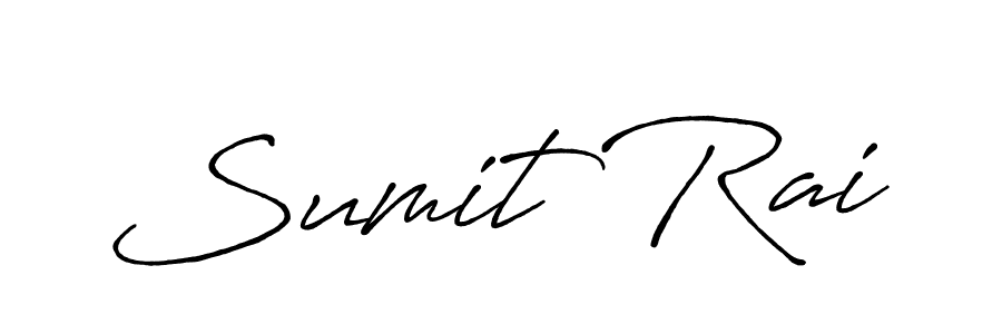 Design your own signature with our free online signature maker. With this signature software, you can create a handwritten (Antro_Vectra_Bolder) signature for name Sumit Rai. Sumit Rai signature style 7 images and pictures png