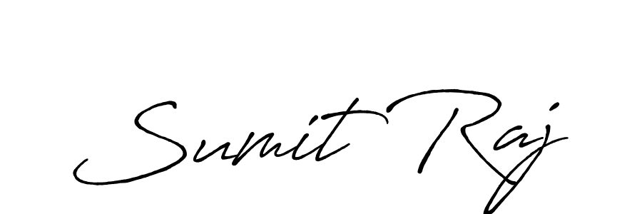 Create a beautiful signature design for name Sumit Raj. With this signature (Antro_Vectra_Bolder) fonts, you can make a handwritten signature for free. Sumit Raj signature style 7 images and pictures png