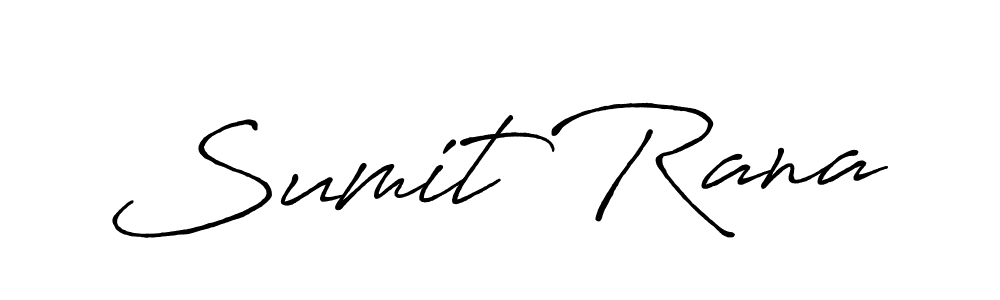 How to make Sumit Rana name signature. Use Antro_Vectra_Bolder style for creating short signs online. This is the latest handwritten sign. Sumit Rana signature style 7 images and pictures png