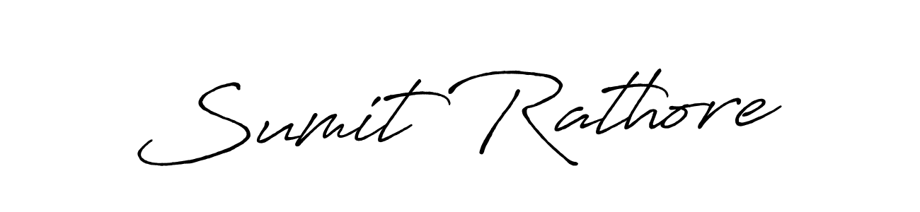 Create a beautiful signature design for name Sumit Rathore. With this signature (Antro_Vectra_Bolder) fonts, you can make a handwritten signature for free. Sumit Rathore signature style 7 images and pictures png