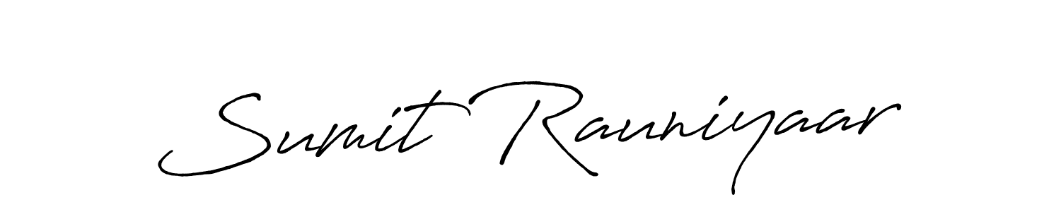 Also we have Sumit Rauniyaar name is the best signature style. Create professional handwritten signature collection using Antro_Vectra_Bolder autograph style. Sumit Rauniyaar signature style 7 images and pictures png