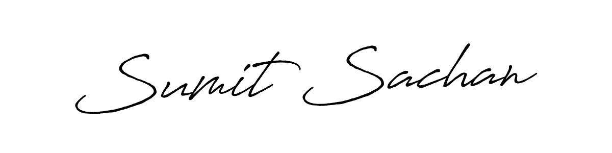 How to make Sumit Sachan name signature. Use Antro_Vectra_Bolder style for creating short signs online. This is the latest handwritten sign. Sumit Sachan signature style 7 images and pictures png