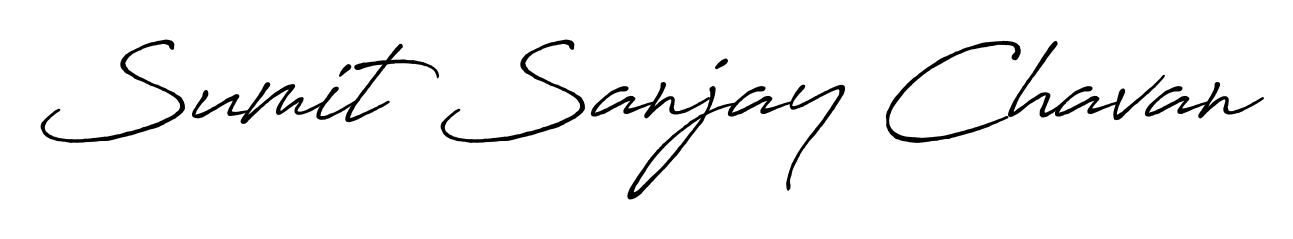Achieve flawless digital penmanship with Sumit Sanjay Chavan name in Antro_Vectra_Bolder font. The perfect tool for creating online signatures. Sumit Sanjay Chavan signature style 7 images and pictures png