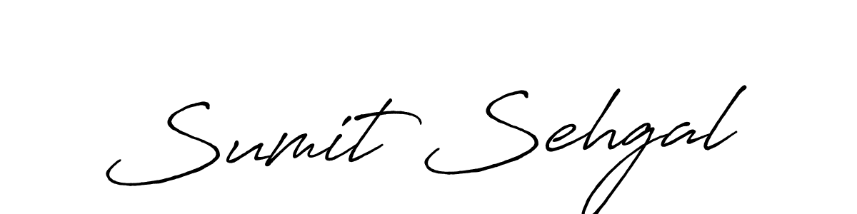 Create a beautiful signature design for name Sumit Sehgal. With this signature (Antro_Vectra_Bolder) fonts, you can make a handwritten signature for free. Sumit Sehgal signature style 7 images and pictures png