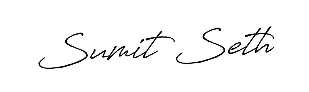 This is the best signature style for the Sumit Seth name. Also you like these signature font (Antro_Vectra_Bolder). Mix name signature. Sumit Seth signature style 7 images and pictures png