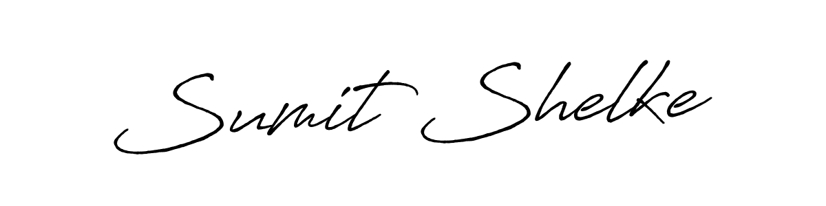 Make a beautiful signature design for name Sumit Shelke. With this signature (Antro_Vectra_Bolder) style, you can create a handwritten signature for free. Sumit Shelke signature style 7 images and pictures png